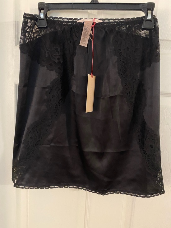 Stella McCartney Other - Stella McCartney Black Lace-Trim Half Slip silk